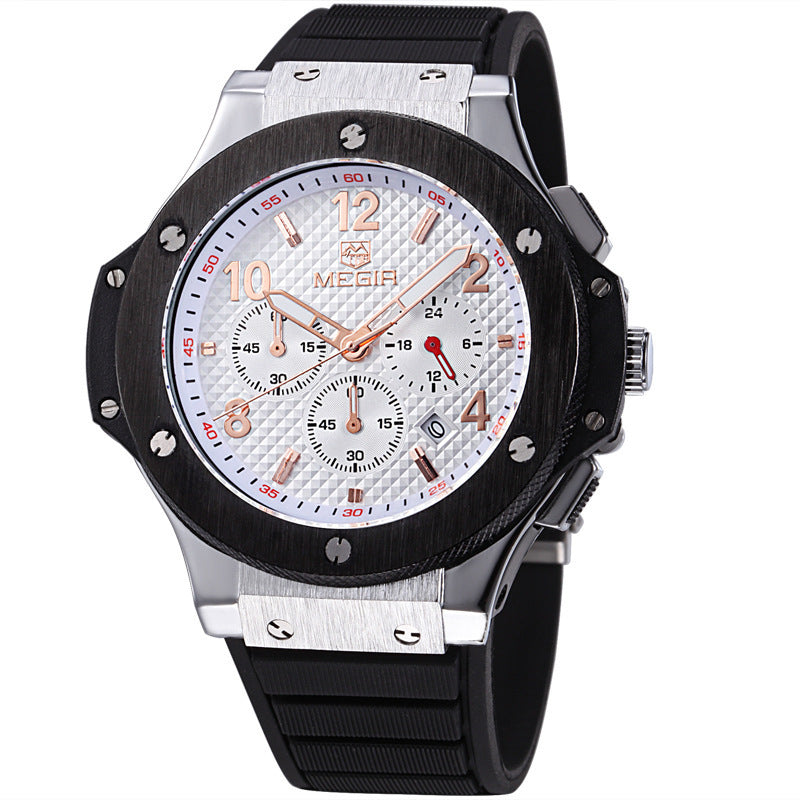 Time Stone MEGIR Military Chronograph Watche